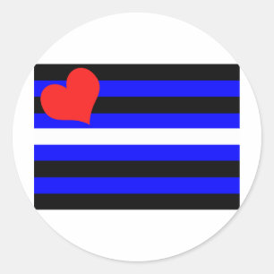 LEATHER PRIDE FLAG RUNDER AUFKLEBER