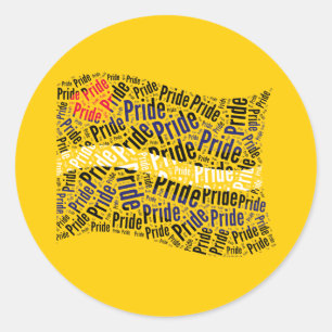 Leather Pride Flag Runder Aufkleber