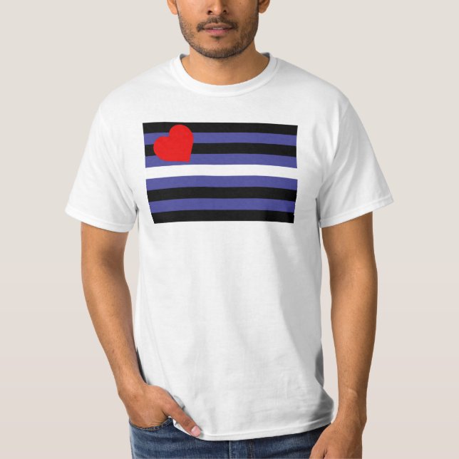 Leather Pride Flag T-Shirt (Vorderseite)