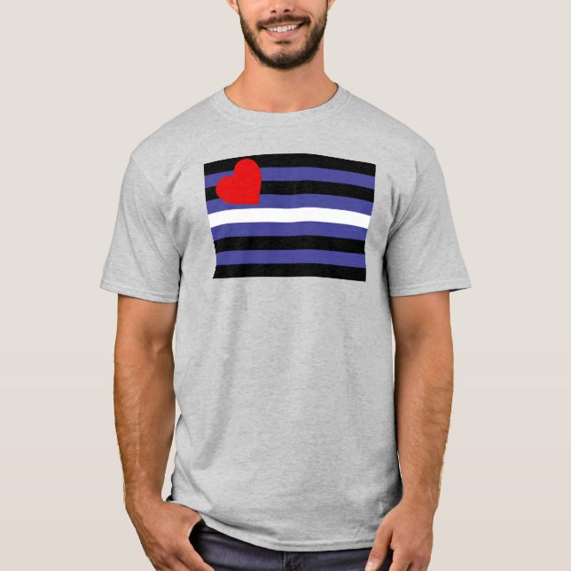 Leather Pride Flag T-Shirt (Vorderseite)