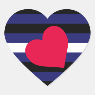 Leather Pride Herz-Aufkleber