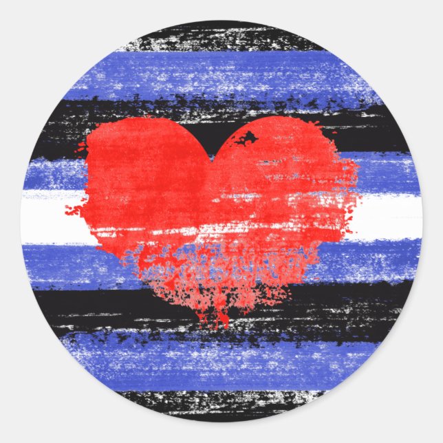 Leather Pride Paint Runder Aufkleber (Vorderseite)