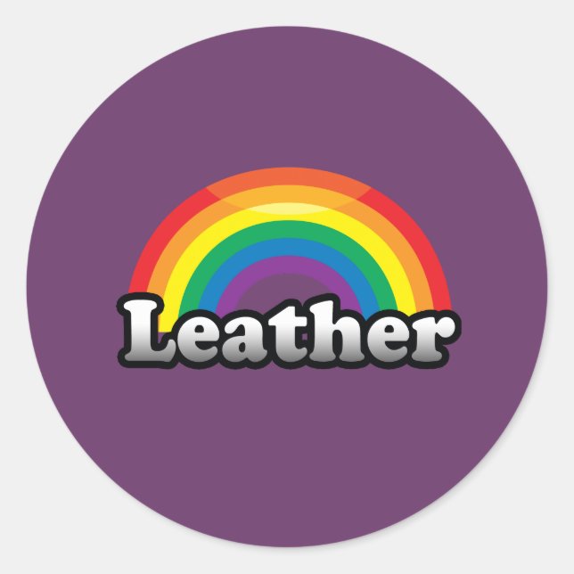 LEATHER PRIDE RUNDER AUFKLEBER (Vorderseite)