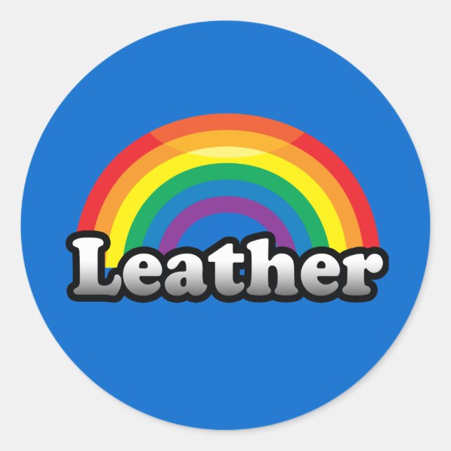 LEATHER PRIDE RUNDER AUFKLEBER (Vorderseite)