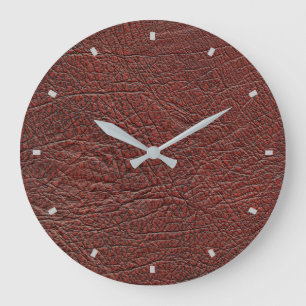 Leather Wall Clock Große Wanduhr