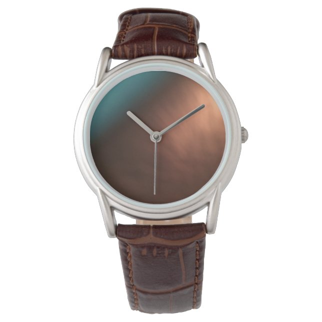 Leather Watch Band Armbanduhr (Vorderseite)