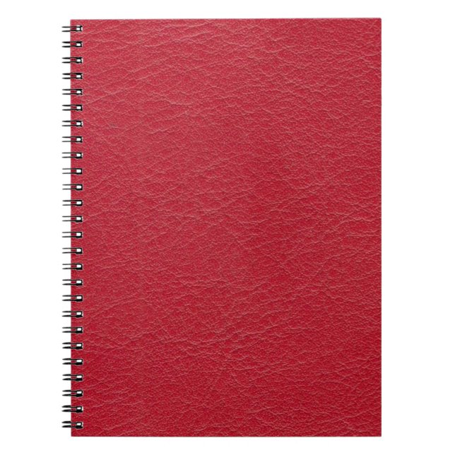 Leatherette rosa Spinnstoff Notizblock (Vorderseite)