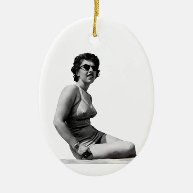 Leatrice-Schmuckstück Keramik Ornament (Vorne)