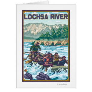L'eau blanche transportant par radeau - rivière de