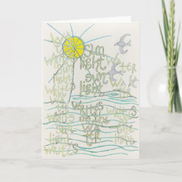 L'eau écrit la lumière du soleil écrit la carte