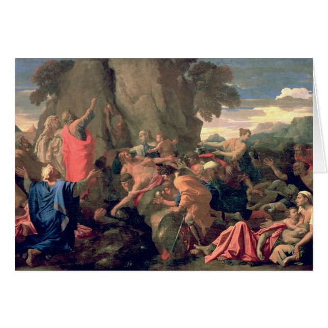 L'eau saisissante de Moïse de la roche, 1649 (Devant horizontal)