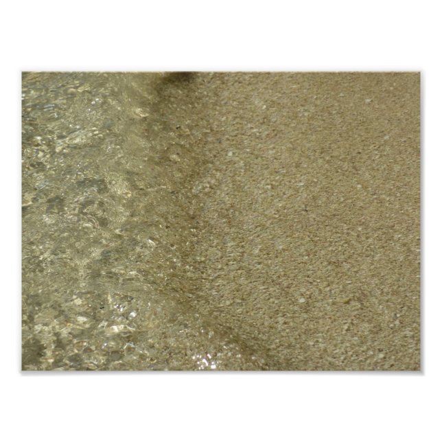 L'eau sur la plage II Photographie Abstraite de la (Devant)