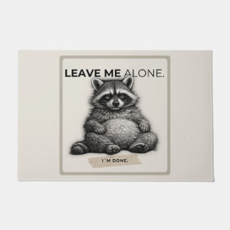 Leave Me Alone Raccoon Doormat | Funny Introvert  Fußmatte