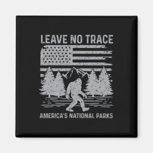 Leave No Trace America National Parks Shirt Sasqua Magnet