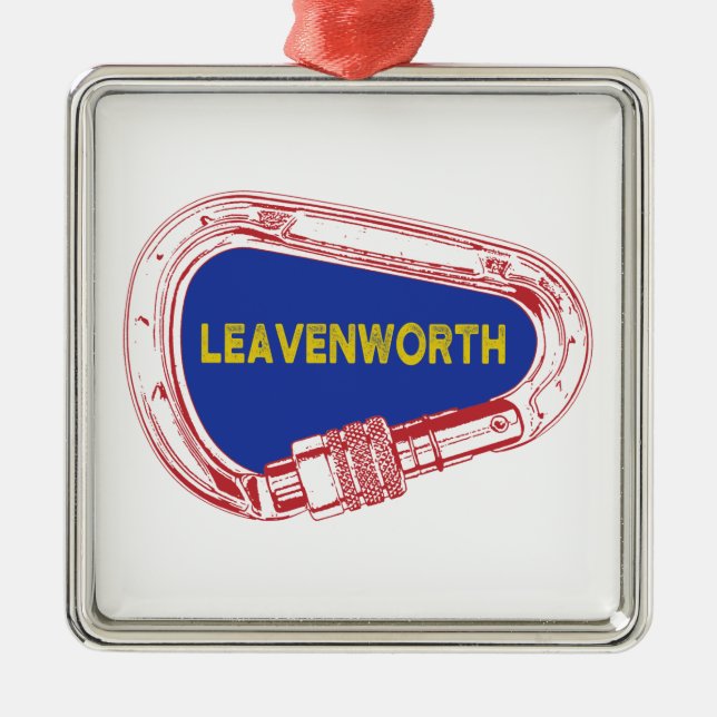Leavenworth Climbing Carabiner Ornament Aus Metall (Vorne)