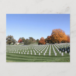 Leavenworth Kansas Friedhof im Herbst Postkarte