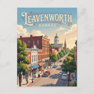 Leavenworth, Kansas Postkarte