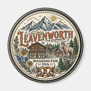 Leavenworth USA Magnet