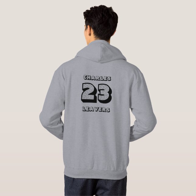 Leavers 2023 Men's Hoodie (Schwarz voll)