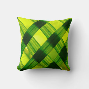 Leaves grass woven green plant kissen