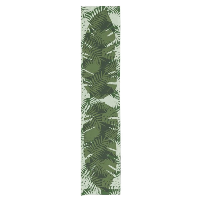 Leaves Patana Banana Design Kurzer Tischläufer (Vorderseite)