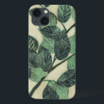 Leaves und Zweig on Cream Background Case-Mate iPhone Hülle<br><div class="desc">Vibrant green leaves und Zweig rest ist on cream background in this print by Jennifer Goldberger. As the season verändert das Colors on these leaves stay the same,  bringing a little consistency into your life.</div>