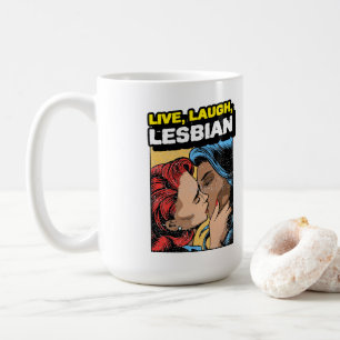 Leb Lesbisch Lachen Kaffeetasse