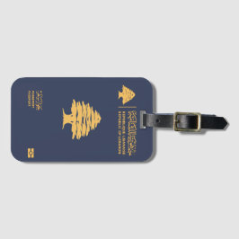 Lebanon passport gepäckanhänger
