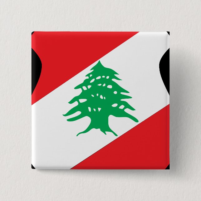 lebanonisches Emblem Button (Vorderseite)