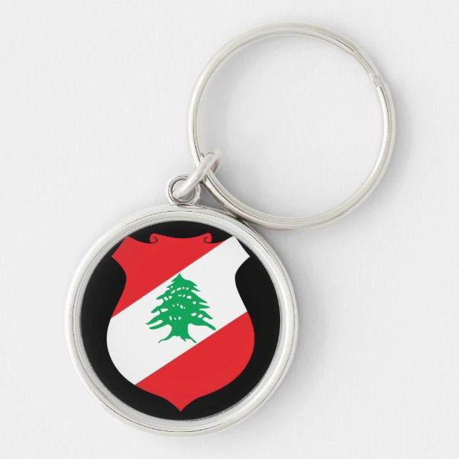 lebanonisches Emblem Schlüsselanhänger (Vorne)