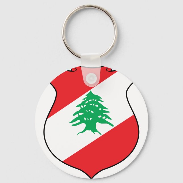 lebanonisches Emblem Schlüsselanhänger (Vorderseite)