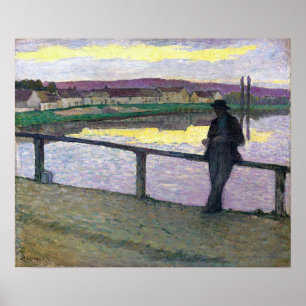 Lebasque - Sonnenuntergang auf Pont Aven Poster