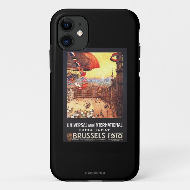 Lebaudy Luftschiff mit Weltflaggen an der Case-Mate iPhone Hülle (Rückseite)