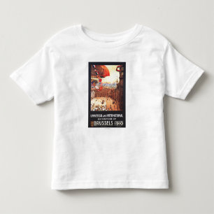 Lebaudy Luftschiff mit Weltflaggen an der Kleinkind T-shirt