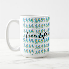 Lebe das Leben in voller Blüte Kaffeetasse