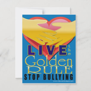 lebe die goldene Regel Mobbing stoppen
