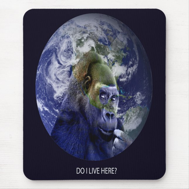 Lebe ich hier? mousepad (Vorne)