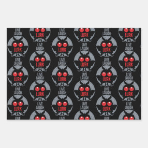 Lebe Lache Lauere Mothman Kryptid Geschenkpapier Set