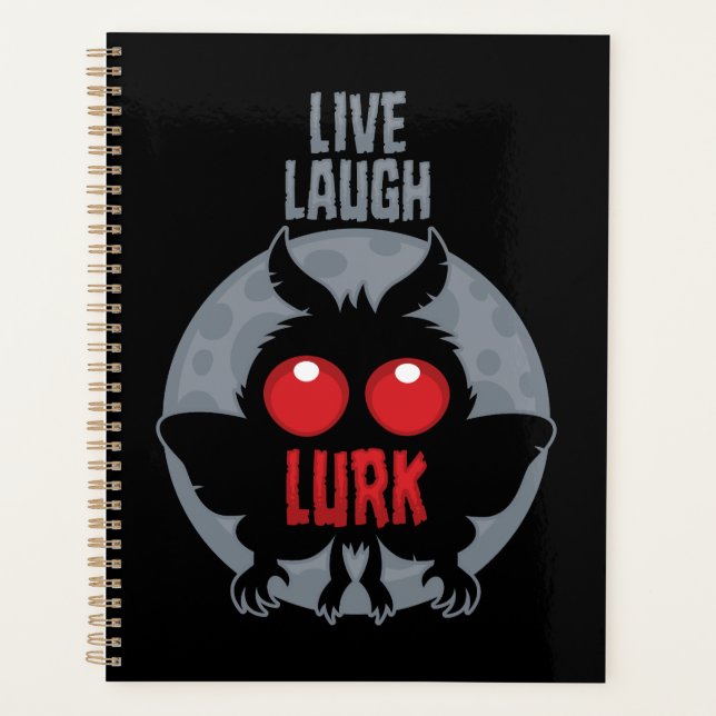Lebe Lache Lauere Mothman Kryptid Planer (Vorderseite)