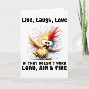 Lebe Lache Liebe Wenn das nicht lädt Ziel Feuer _1 Karte