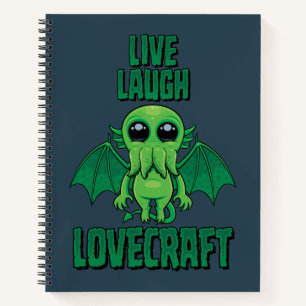 Lebe Lache Lovecraft Süßer Cthulhu Notizbuch