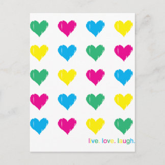 Lebe. Liebe. Lachen. Postkarte