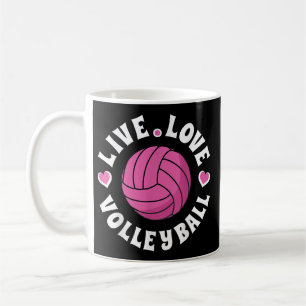 Lebe Liebe Volleyball Für Frauen Mädchen Volleybal Kaffeetasse