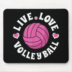 Lebe Liebe Volleyball Für Frauen Mädchen Volleybal Mousepad