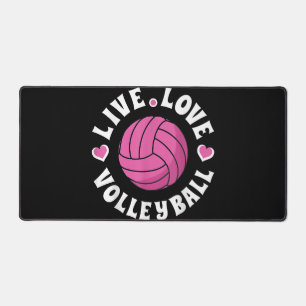 Lebe Liebe Volleyball Für Frauen Mädchen Volleybal Schreibtischunterlage