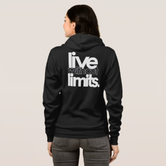 Lebe ohne Grenzen Motivations-Typografie   Hoodie