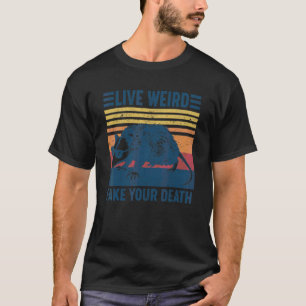 Lebe seltsam, fälsche deinen Tod, coole Grafik, gr T-Shirt