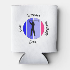 Lebe, träume, atme Golf Dosenkühler