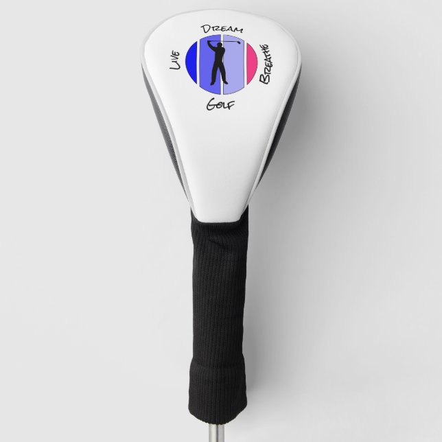 Lebe, träume, atme Golf Headcover (Vorderseite)