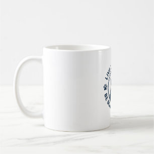 Lebe wie ein Hund, sei mutig, sei tapfer Kaffeetasse